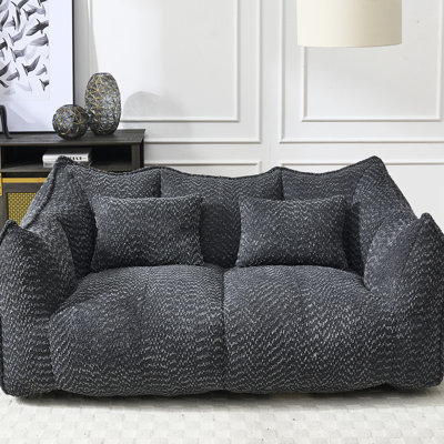 Square Chair With High Resilience Foam, Suitable For Lounging In Nursery Chenille Easy To Move And Fit Any Room