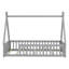 Tent-Shaped Floor Bed, Bed With Guardrails-906402961