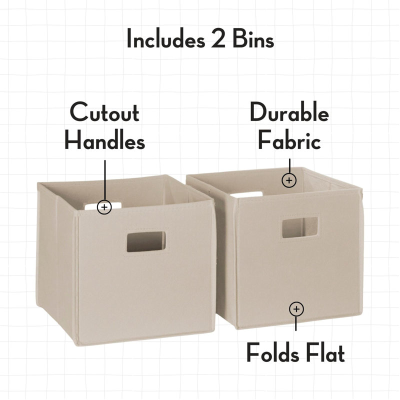 Bibliothèque RiverRidge Kids Curve 23 "avec 4 casiers et une conception arquée, Blanc / bacs taupe