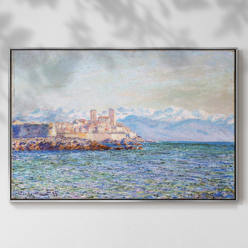 Le vieux fort d'Antibes, 1888, H 25 po x l 37 po x P 2 po, Argent