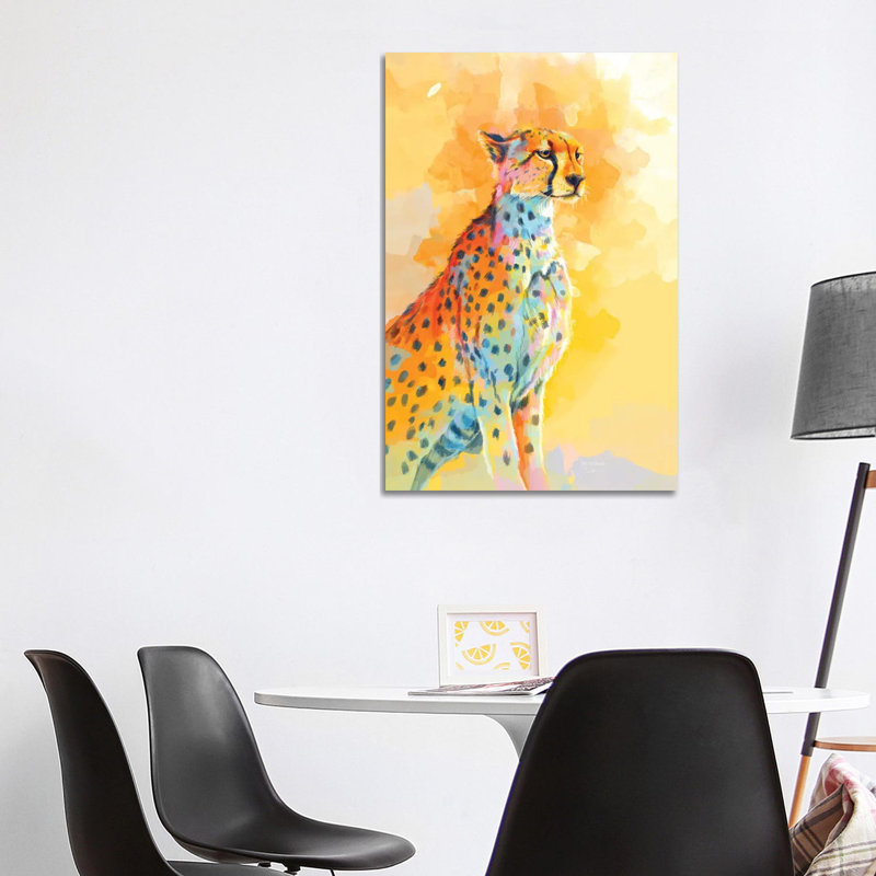 «Cheetah Wild Grace», impression sur toile tendue, H 40 po x l 26 po x P 1,5 po