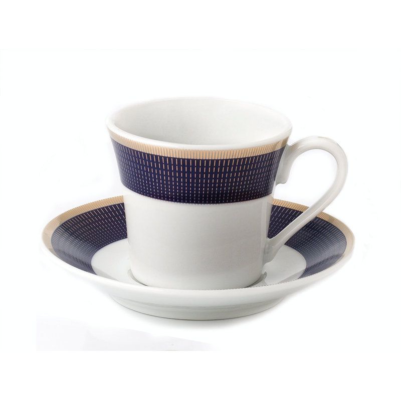 Porcelain Espresso Cup and Saucer