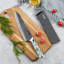 Seido Knives Awabi Gyuto Couteau de chef 67 couches d'acier Damas avec un noyau en acier VG-10 Super avec poignée en résine coquille d'ormeau