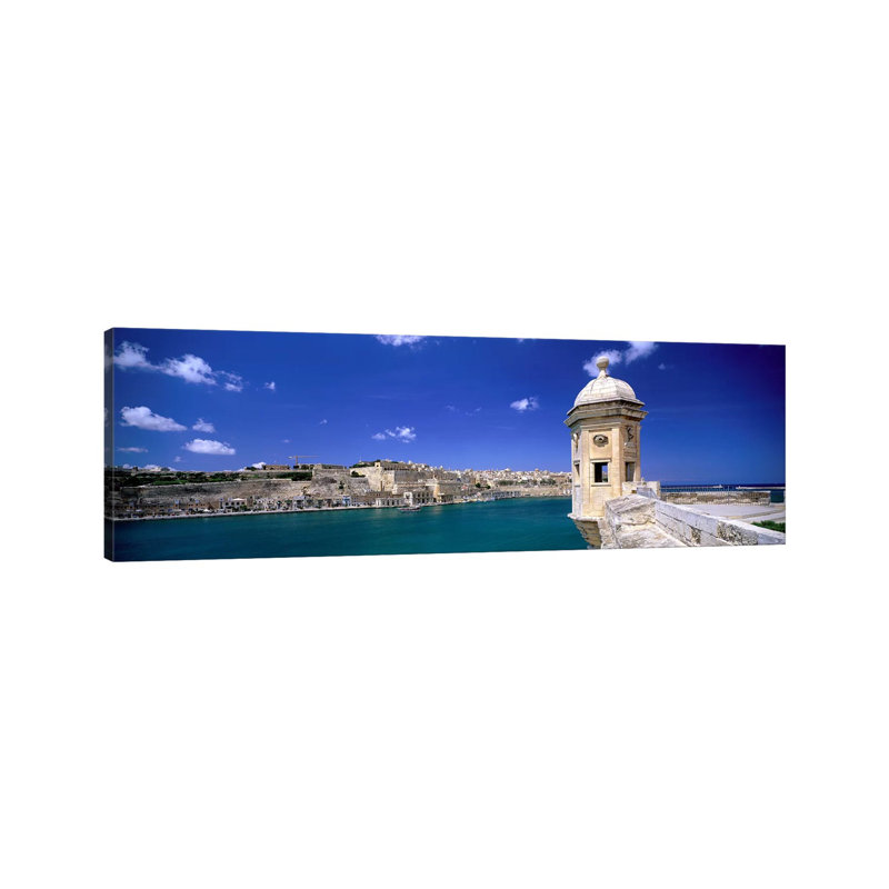 Valletta Malta by Panoramic Images - Wrapped Canvas Panoramic Print, 30.48 cm H x 91.44 cm W x 1.91 cm D
