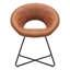 Fauteuil papasan en velours de 26,8 po de large Sima-439233988