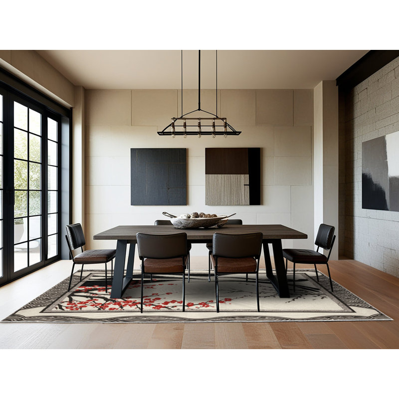 Branching Serenity Rug, Rectangle 2' x 3'