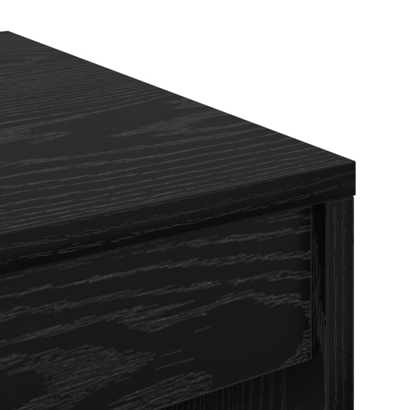 Writing Desk Particle Board 76 Cm, Black Oak, 76cm H x 60cm W x 40cm D