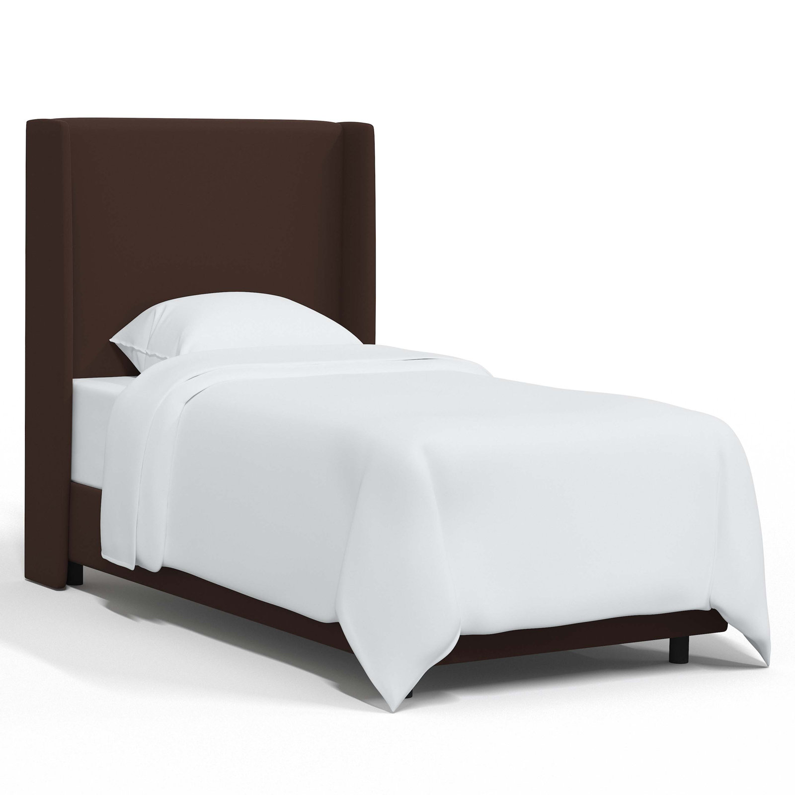 Tilly Upholstered Bed, Twin, Classic Chocolate Velvet