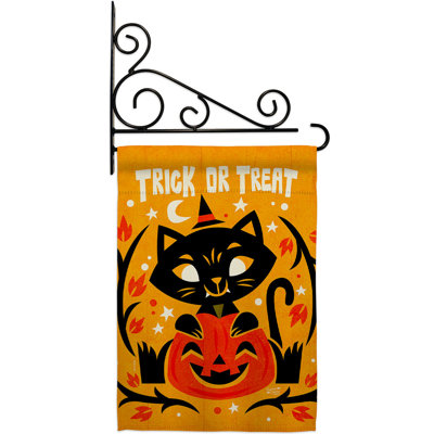 Double Sided 18.5'' H x 13'' W Polyester Halloween Flag Set