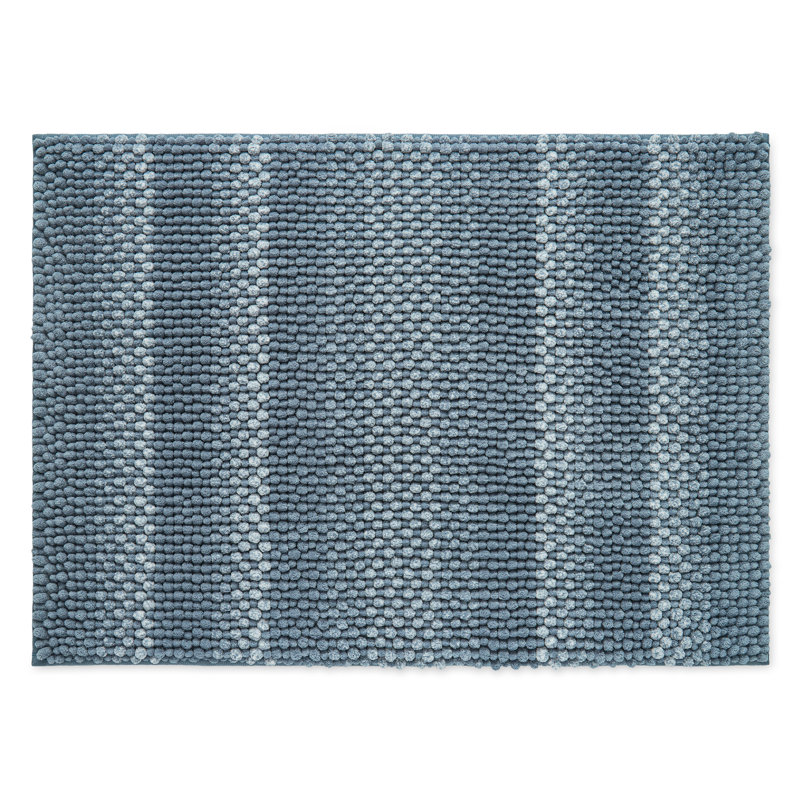 Tapis pour salle de bain Nubby, Bleu