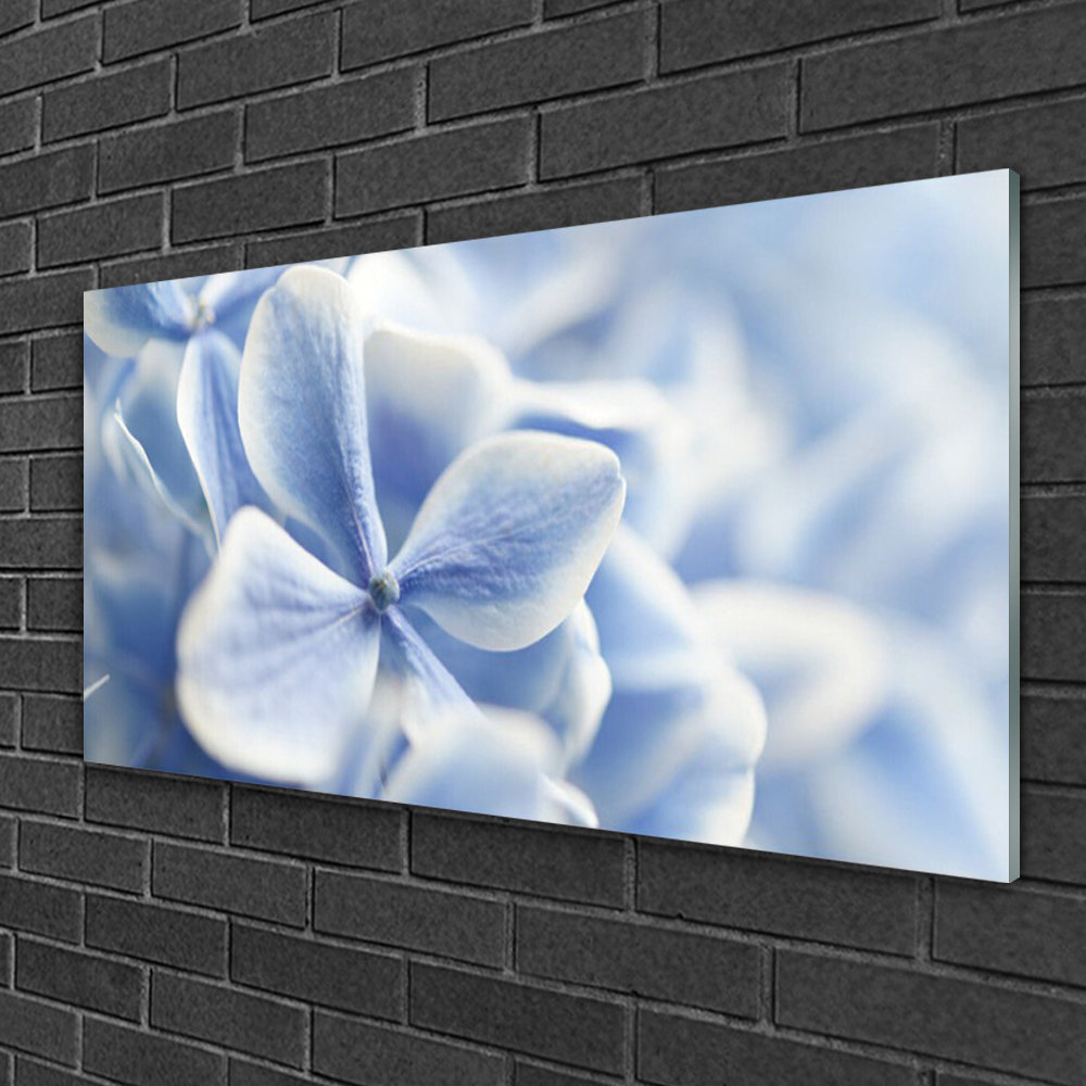 Flowers Floral - Unframed Photograph on Glass