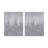 Glimmer Silver Heavily Embellished 2-Piece Hand-Painted Canvas Wall Art Set-247510963