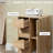 Bathroom Floor Storage Cabinet with 4 Drawers and Door