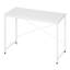 Computer Desk Small 100x50x75 cm Writing Desk with Metal Frame, Space-saving Study Table Wooden Computer Table for Home Office Bedroom-1926394646