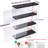 Acrylic Display Case Wall Mounted Funko POP Shelves, Clear Collectibles Showcase Display Cabinet With Sliding Door For Lego Figure Dustproof Hot Wheels Storage Box Black(11.8X3.3X14.8Inch)