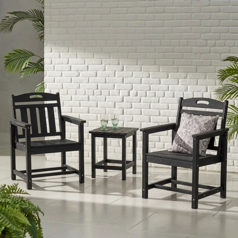Chaises de patio pour l'extérieur, Noir