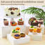 Ensemble de 4 présentoirs en bois Présentoirs à petits gâteaux rustiques Présentoirs à gâteaux en bois rustique Boîte en bois empilable pour le dessert