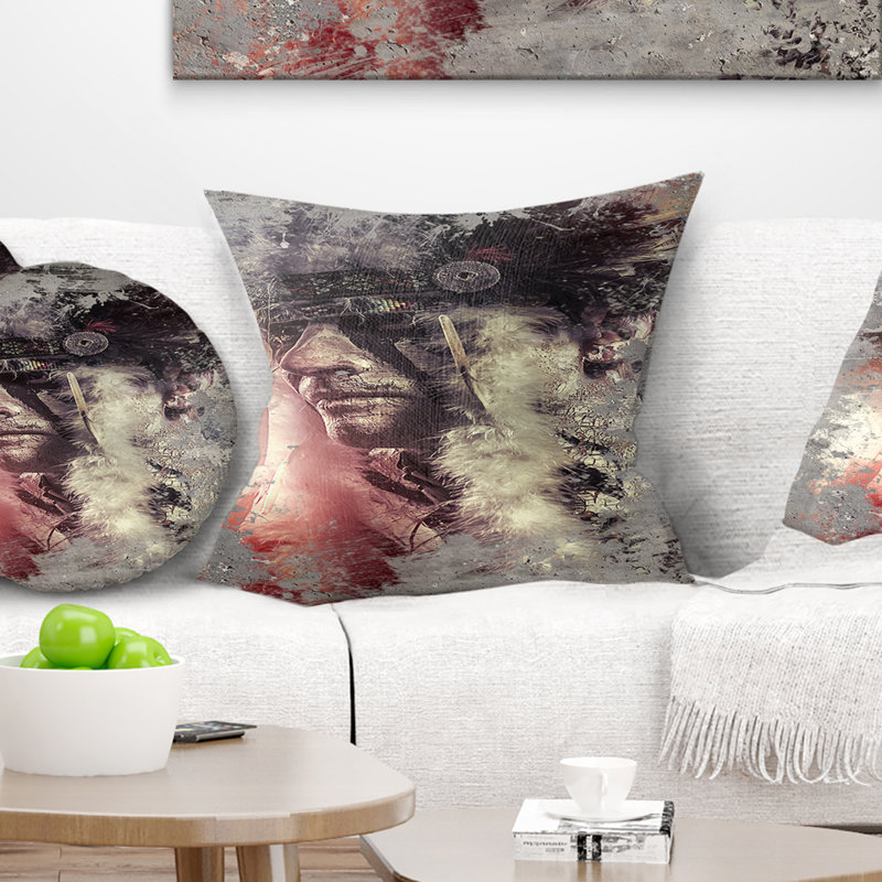  Coussin Warrior, 16 po x 16 po, Carré