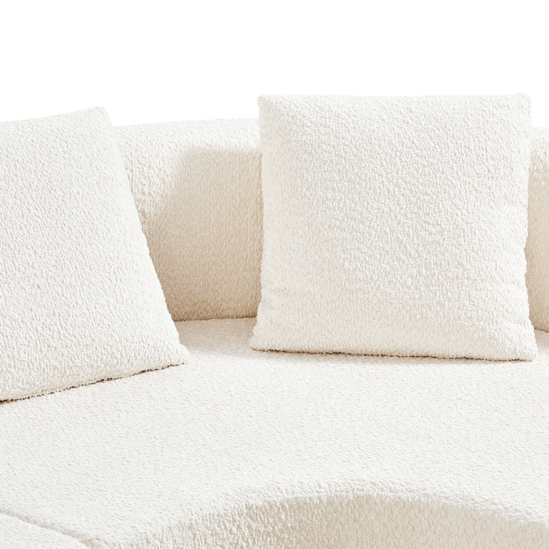 Modern L-shaped Sectionals, Foam & Polyester, Sleek Design For Living Room