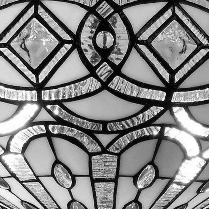 Edmundson Glass Semi Flush Mount