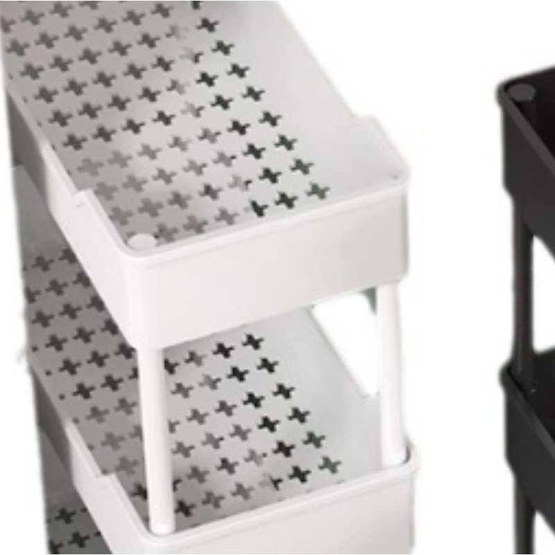 Support de rangement multicouche conçu pour les espaces étroits; s'adapte parfaitement sans prendre beaucoup de place; Rangement polyvalent pour les cuisines, les réfrigérateurs, les salles de bain et les toilettes.