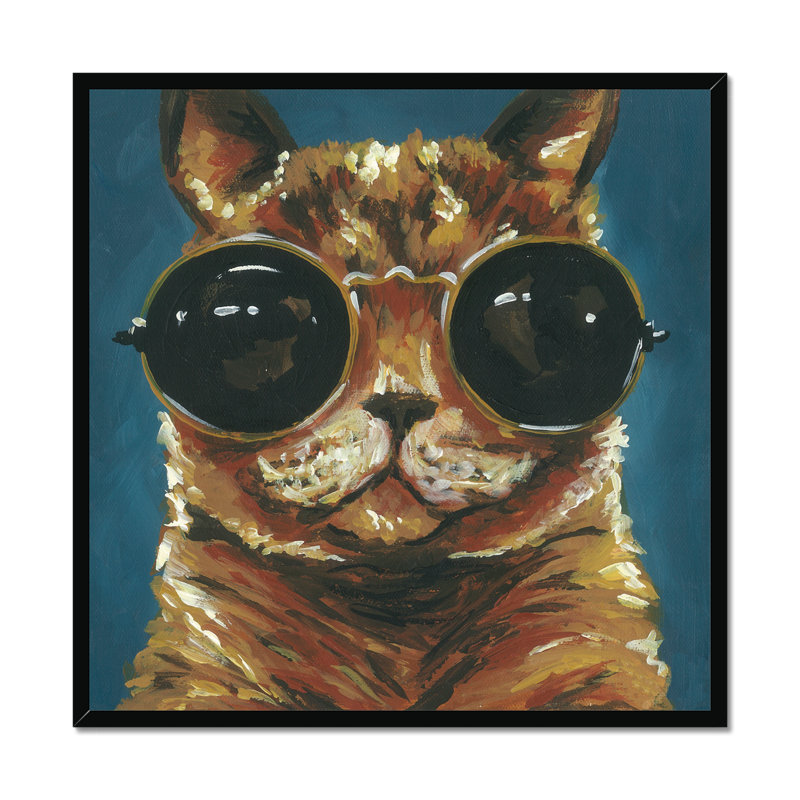 Dapper Animal I by Jennifer Rutledge - Painting, Black Framed Paper Print, 80cm H x 80cm W