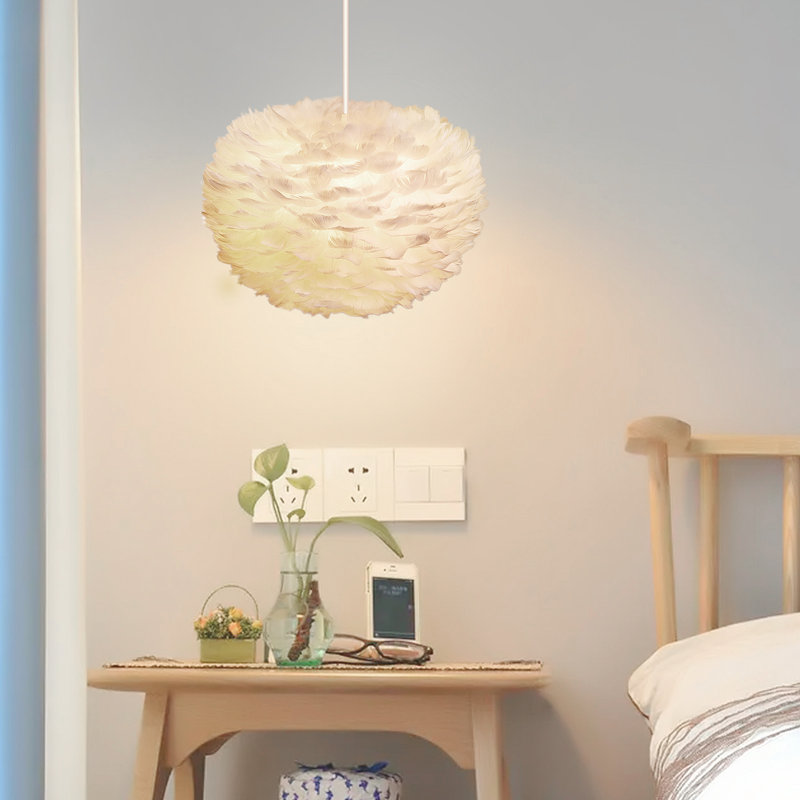 Luminaire suspendu géométrique à 1 lumière, H 9 po x l 15 po x P 15 po