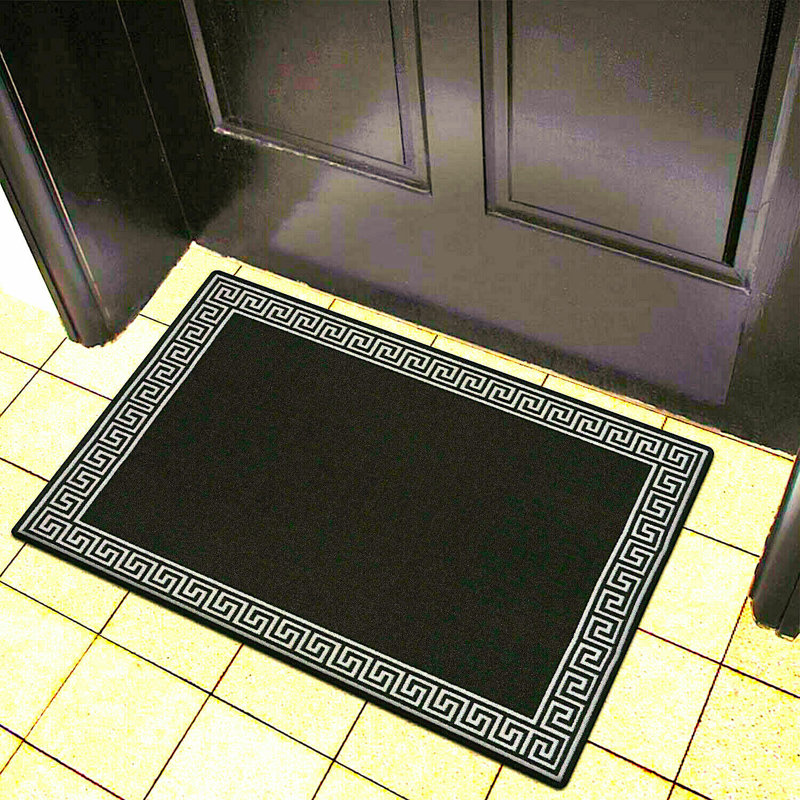 Rayville Non-Slip Geometric Indoor Doormat, 80cm W x 300cm L