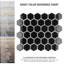 Hudson Due 2" x 2" Hex Porcelain Mosaic Floor And Wall Tile