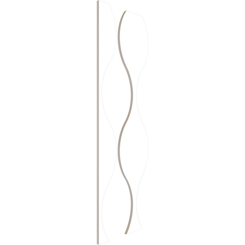 Ensemble de panneaux muraux décoratifs en PVC Ozark, H 47 po x l 9 po x P 0,62 po