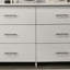 Commode 6 tiroirs avec poignées en métal-1119770061