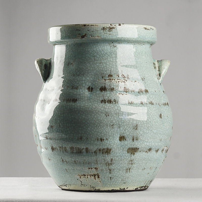 Handmade Ceramic Table Vase, Blue
