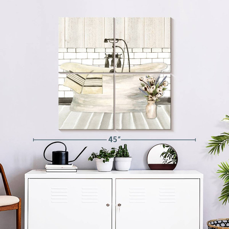 Kerrick Farmhouse Bath I Tub, H 32 po x l 32 po