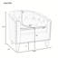 Fauteuil demi-tonneau touffeté-473885987
