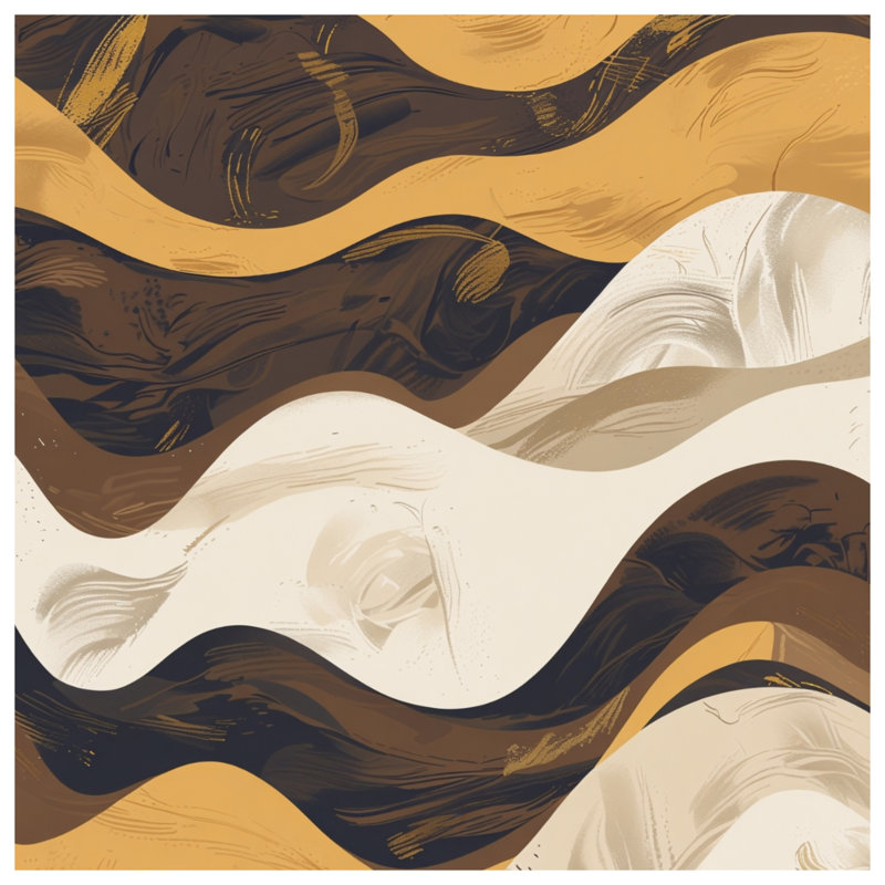 Coussins Wavy Earthy, 20 po x 20 po