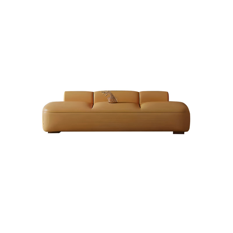 Banc rembourré en cuir Puzio, H 23,62 po x l 62,99 po x P 19,68 po