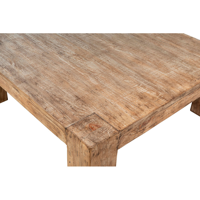 Parson Reclaimed Pine Wood Coffee Table, Natural