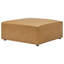 Repose-pieds en velours gris Mingle Performance-551264412