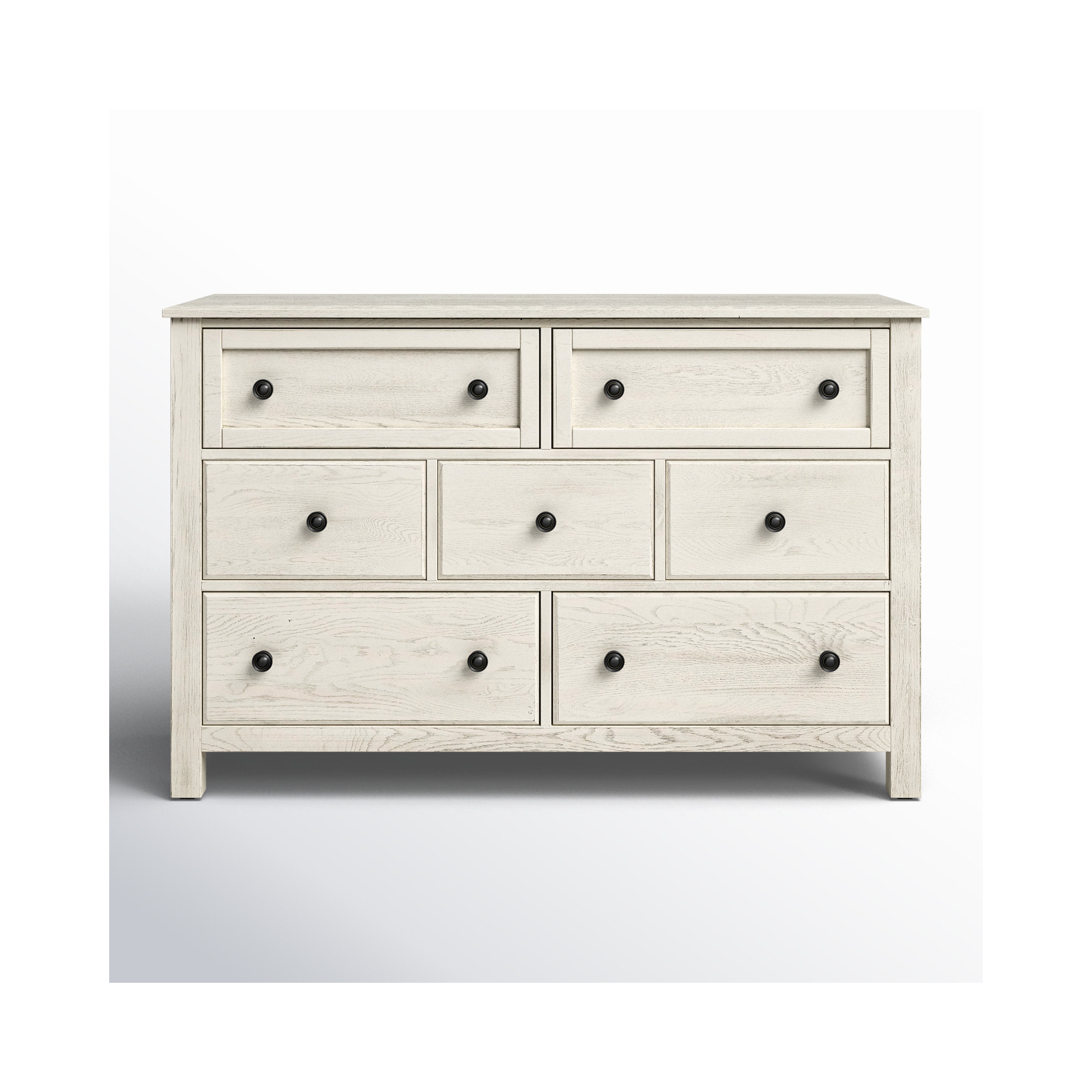 Lewin 7-Drawer Dresser, Weathered White