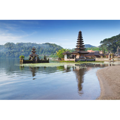 Pura Ulun Danu Temple In Bali - Wrapped Canvas Print