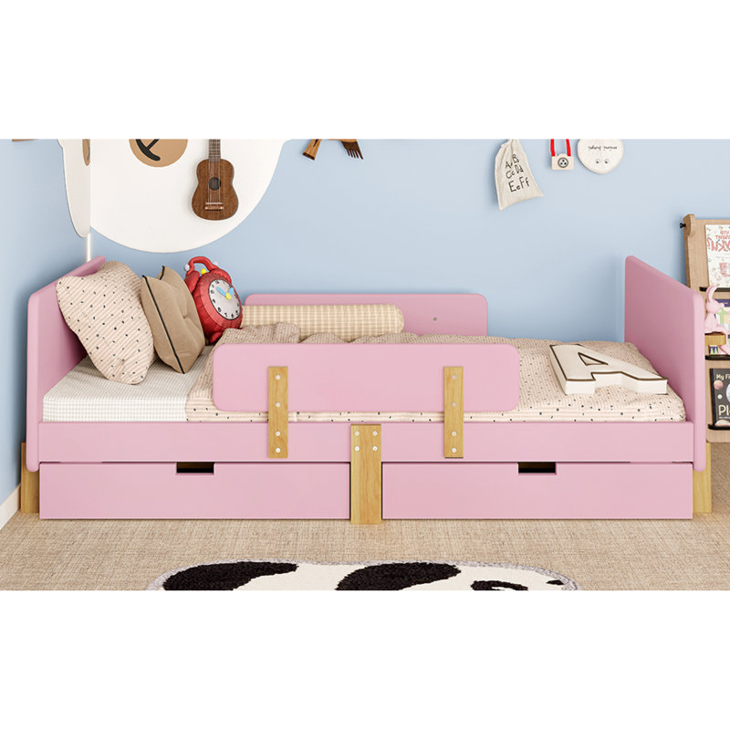 Lits simples en bois multifonctionnels peu encombrants, style moderne pour la famille