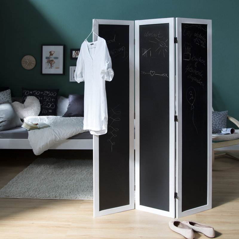 Nicomedes 102cm W x 152cm H 3 - Panel Folding Room Divider