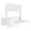 Grand lit escamotable avec bureau et grands cabinets - Conception de rangement peu encombrante