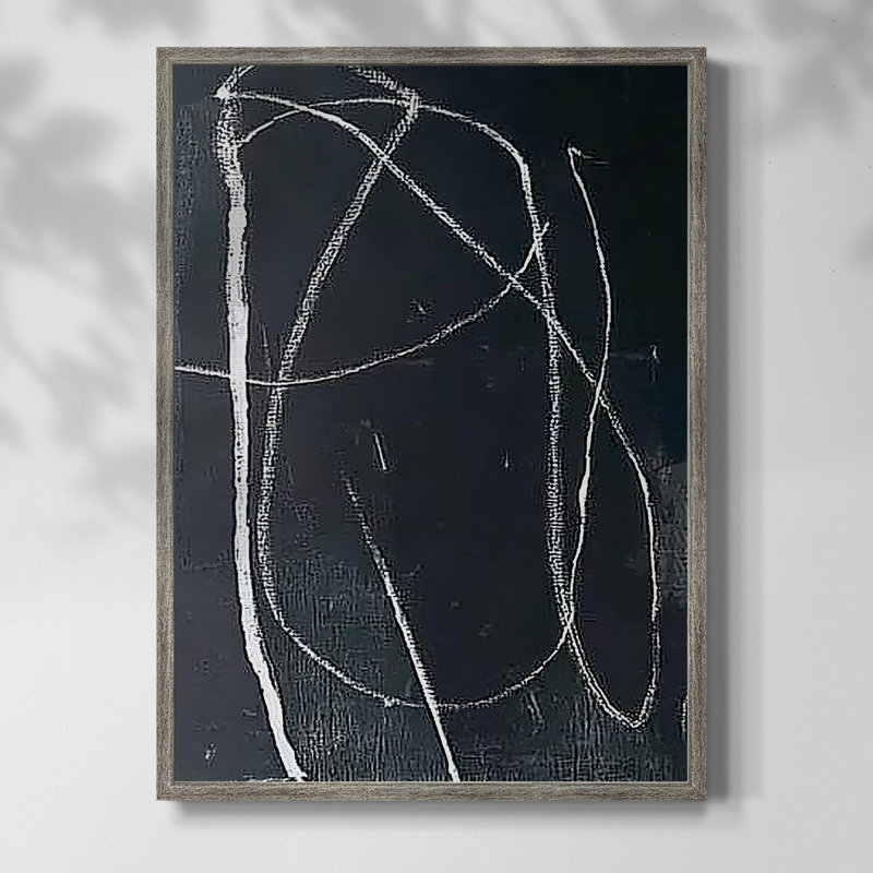 ABSTRACT Series DCXIX Framed Print - Solid Wood, 30" H x 24" W