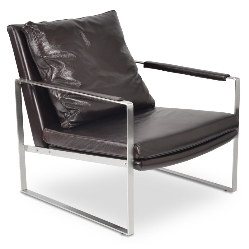Zara Armchair, Brown Leather