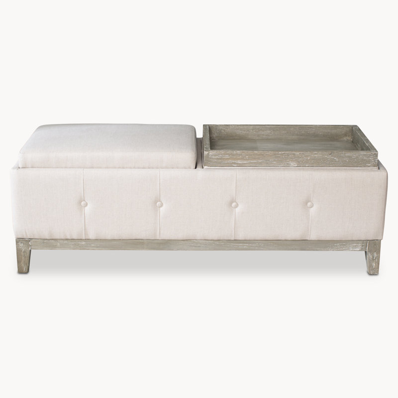 Makson 132cm Wide Rectangle Solid Colour Standard Ottoman