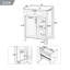 24-Inch Bathroom Vanity With Ceramic Sink, 1 Soft Close Door And 2 Soft Close Drawers