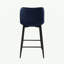 Ensemble de 2 chaises à hauteur de comptoir en velours et revêtement-1356485190