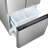 Cosmo 30 in. Vista Collection 17.5 cu. ft. Counter Depth 3-Door French Door Refrigerator, Freezer Drawer, Stainless Steel