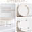 Decorative Tray For Coffee Table, Living Room, Side Table, 11" White Round Concrete Home Decor Serving Trays For Accent Table, Console Table-1604460392-1604460393-1604460398